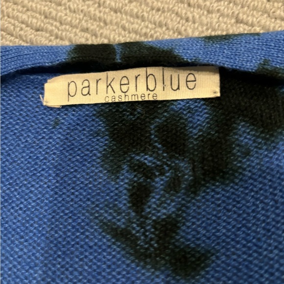 Parker Blue Cashmere Cardigan - Picture 5 of 6